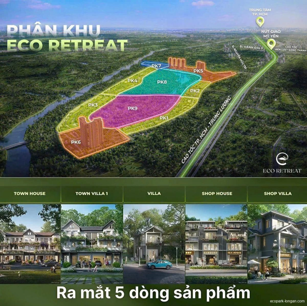 Chi tiết mặt bằng Eco Retreat Long An