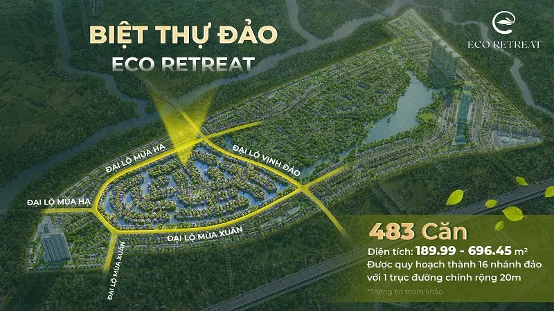 Các loại sản phẩm phân khu Mùa Thu Eco Retreat