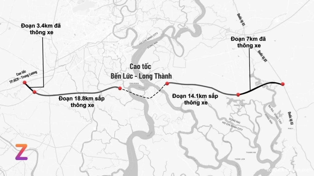 Toàn Cảnh Dự Án Cao Tốc Bến Lức - Long Thành Chuẩn Bị Thông Xe Thêm 33 km Dịp 30/4