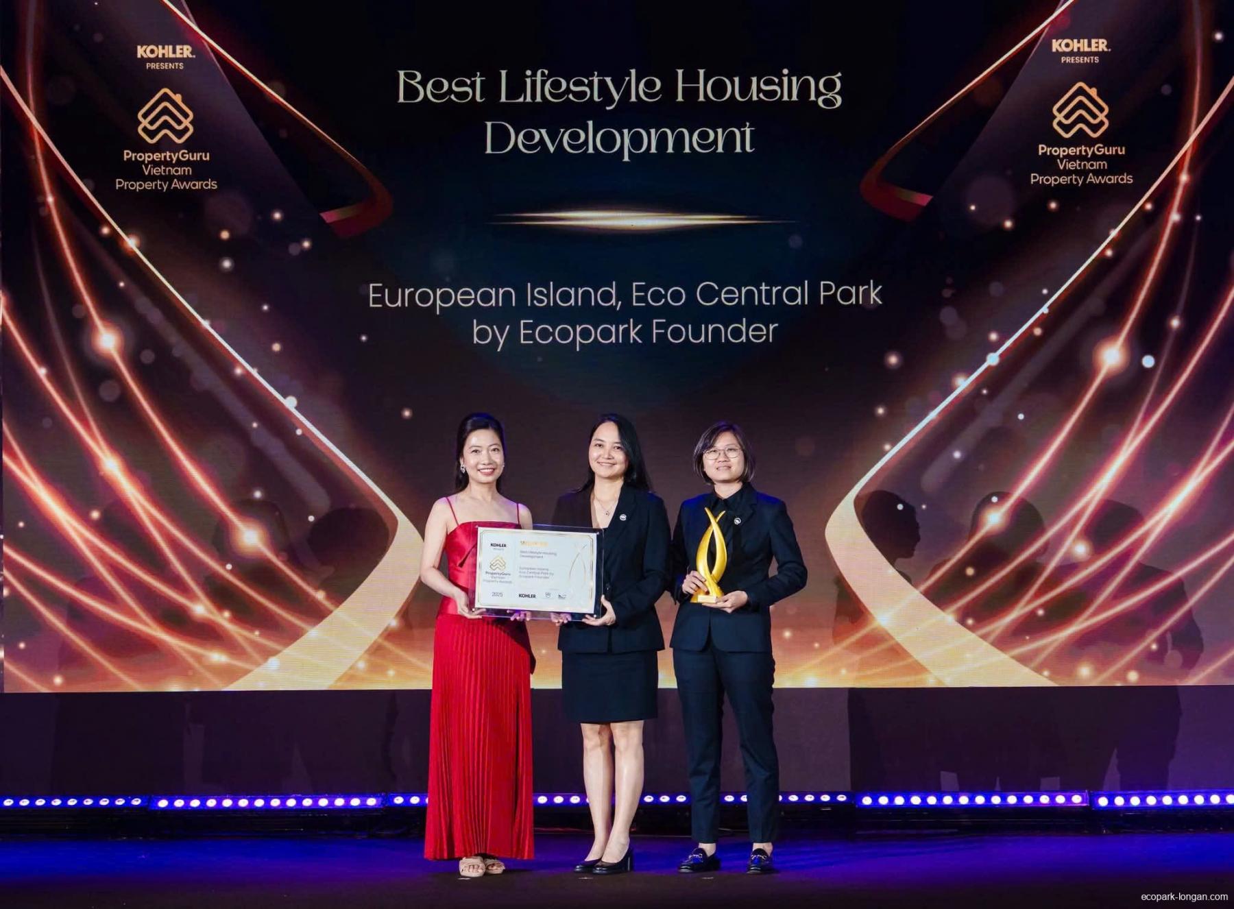Nhà Sáng Lập Ecopark Lập Cú Hat-trick Ấn Tượng Tại PropertyGuru Vietnam Property Awards 2025