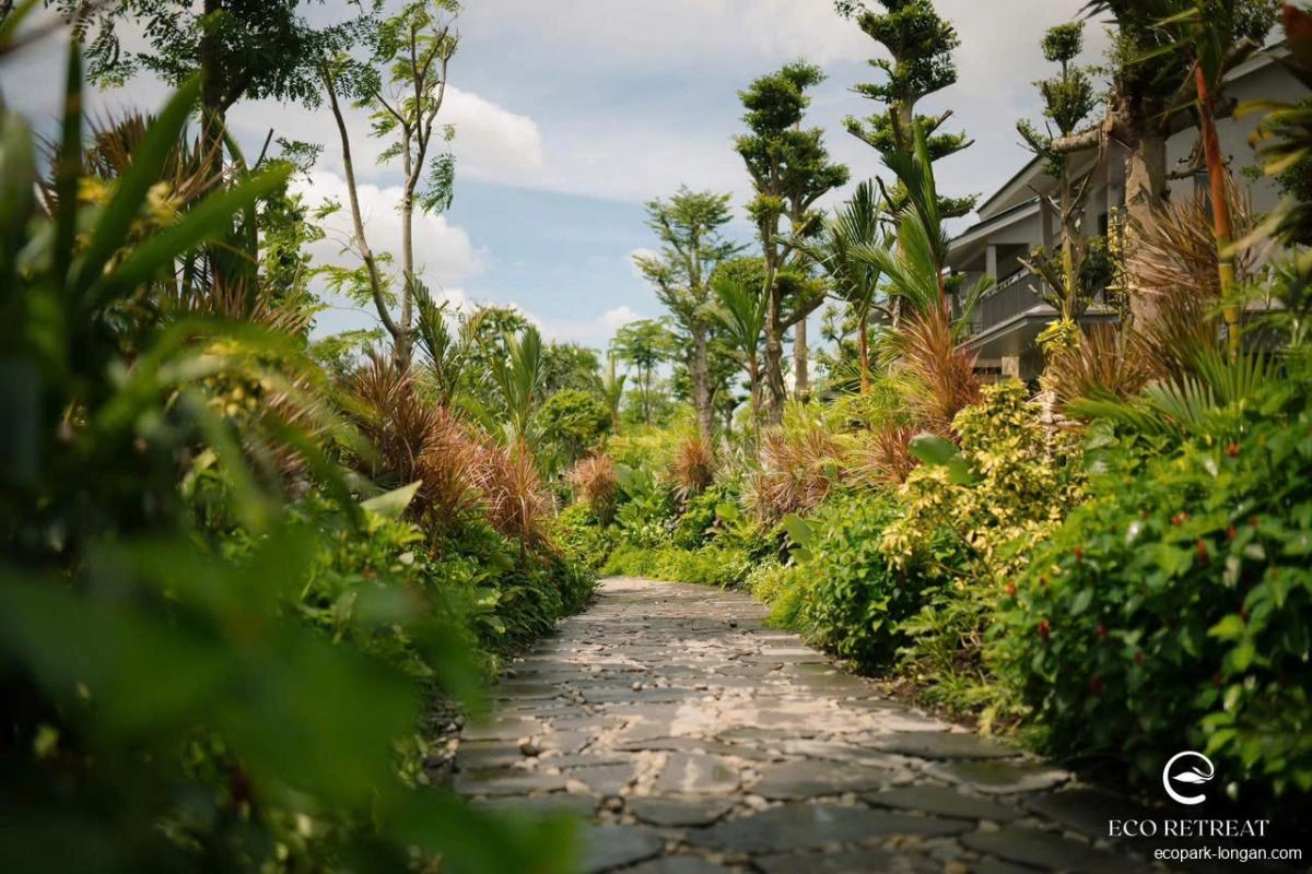 Hình ảnh thực tế tiến độ dự án Eco Retreat tháng 7/2025
