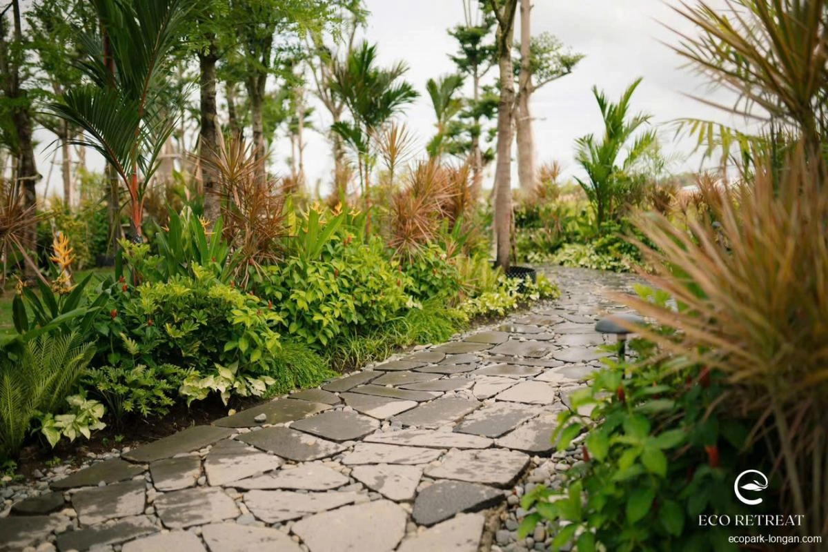 Hình ảnh thực tế tiến độ dự án Eco Retreat tháng 7/2025