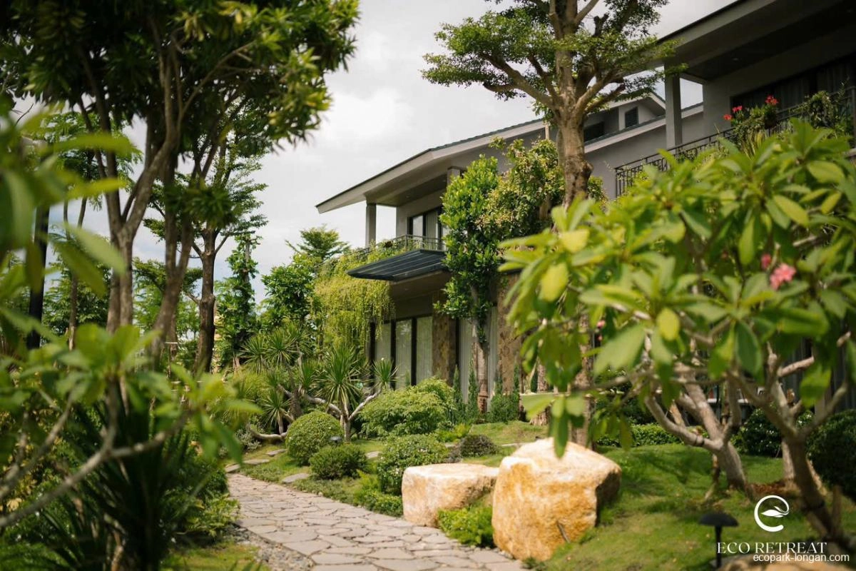 Hình ảnh thực tế tiến độ dự án Eco Retreat tháng 7/2025
