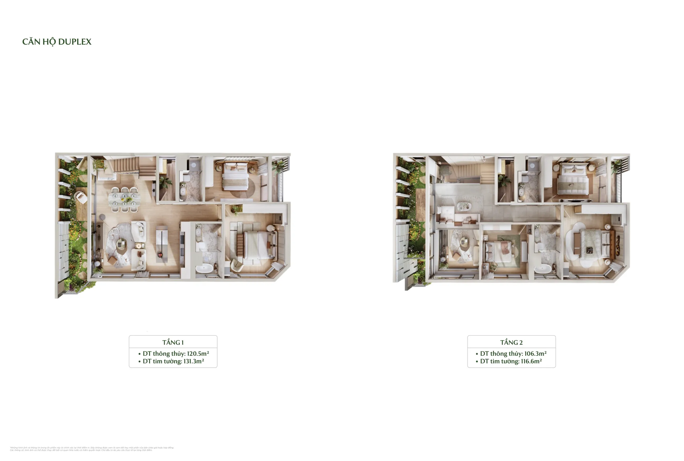 layout căn hộ duplex 2 tầng tầng 20 21 forest onsen eco retreat long an tổng 226,8m²