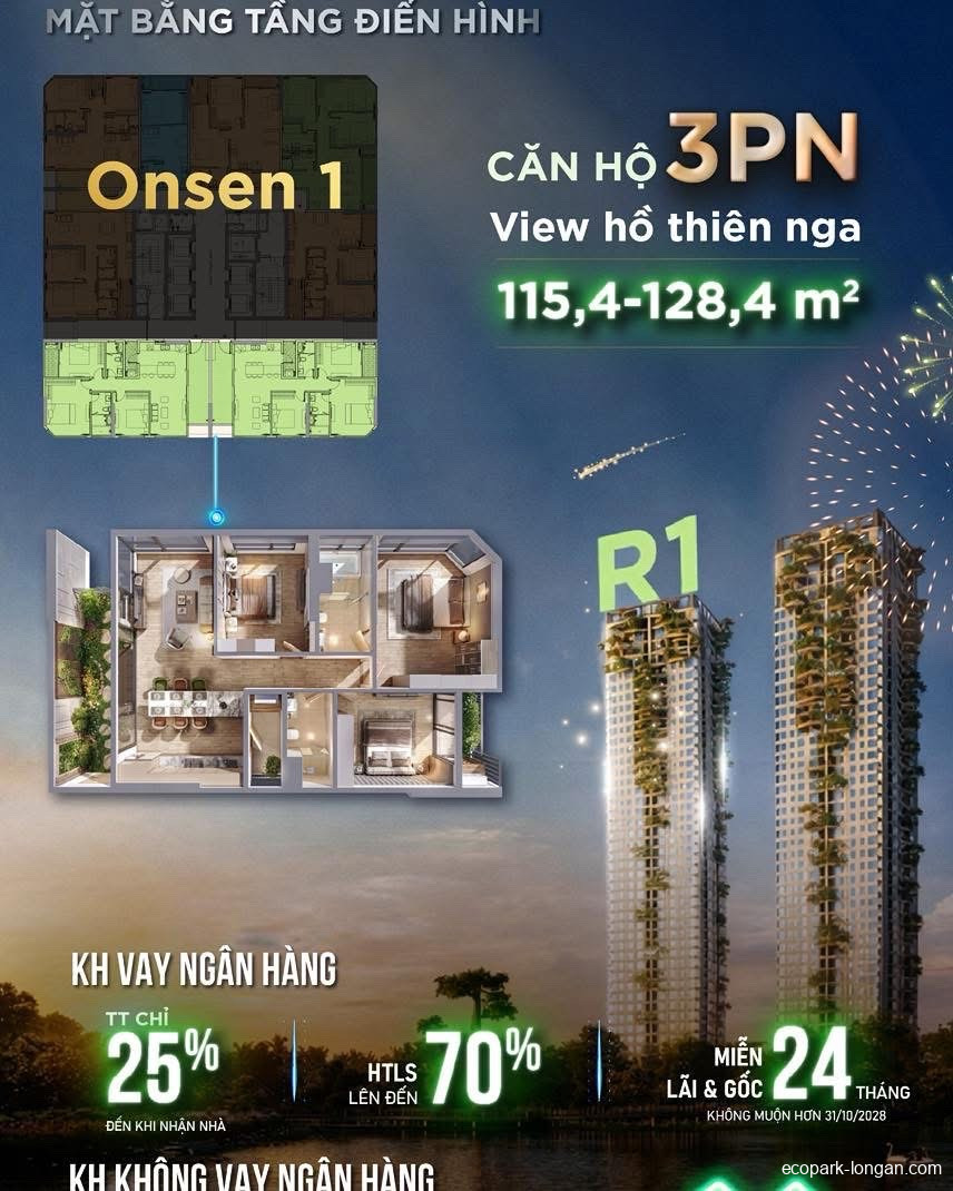 Mặt bằng Forest Onsen Eco Retreat Long An | Layout chi tiết