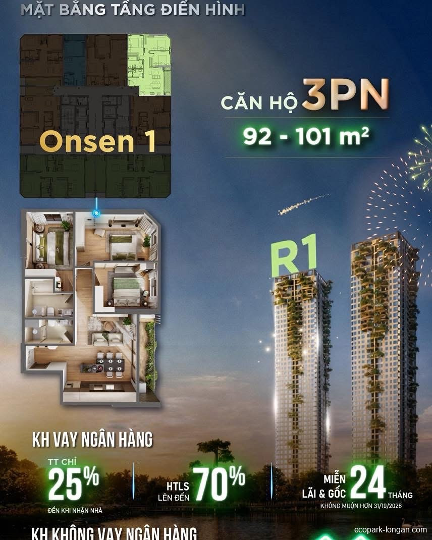 Mặt bằng Forest Onsen Eco Retreat Long An | Layout chi tiết