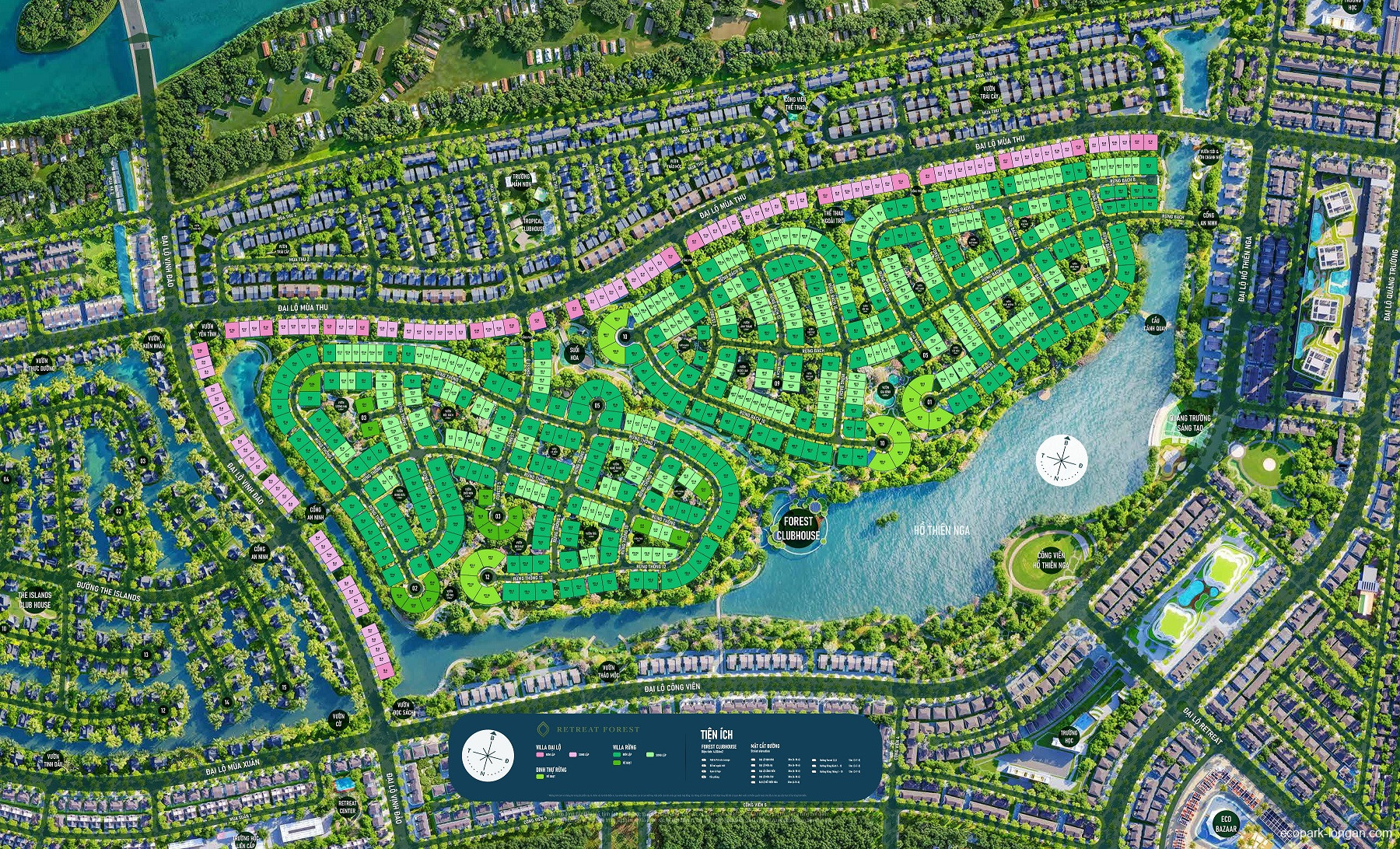 Mặt bằng phân khu Retreat Forest