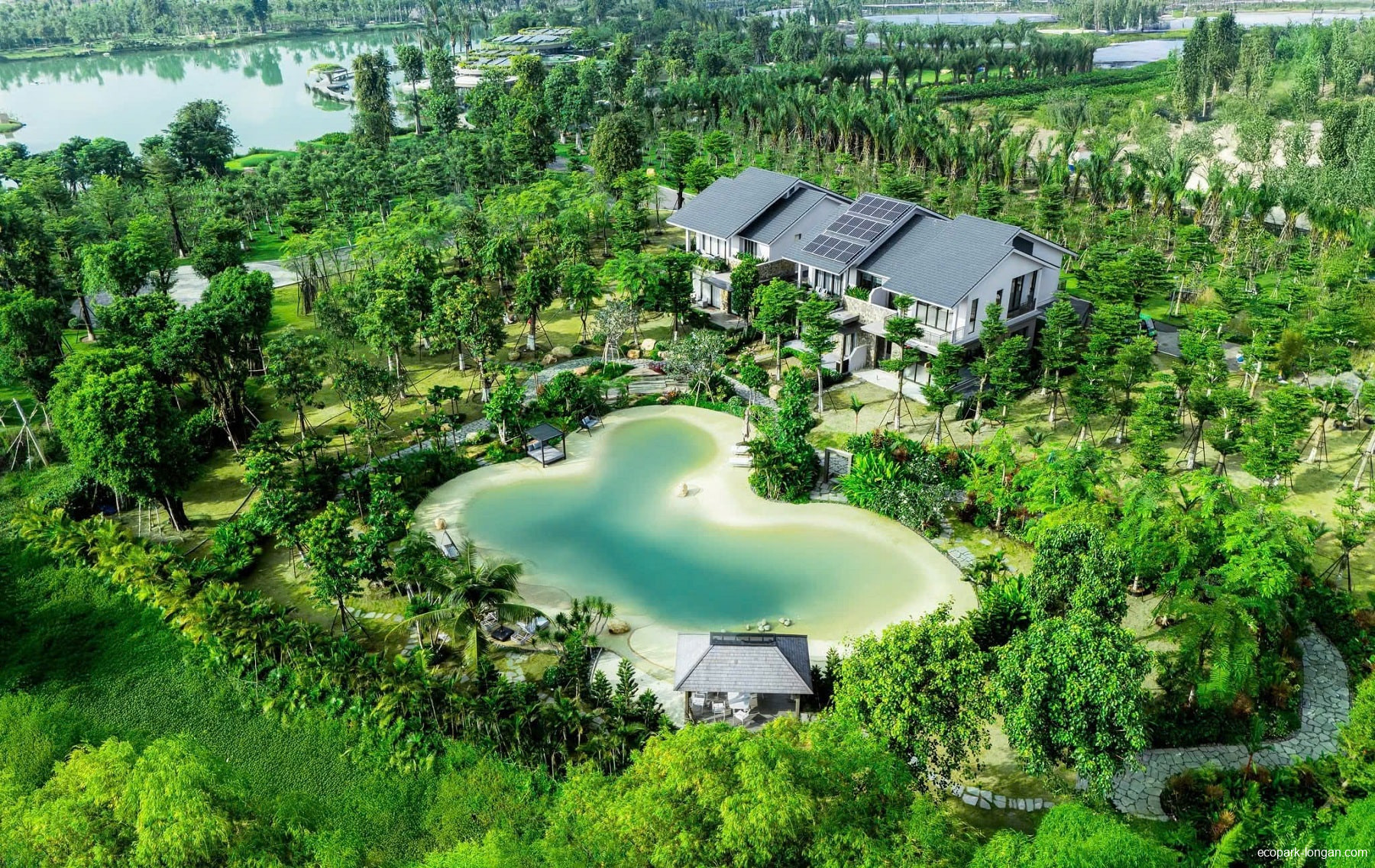 Nhà mẫu biệt thự rừng Eco Retreat Long An