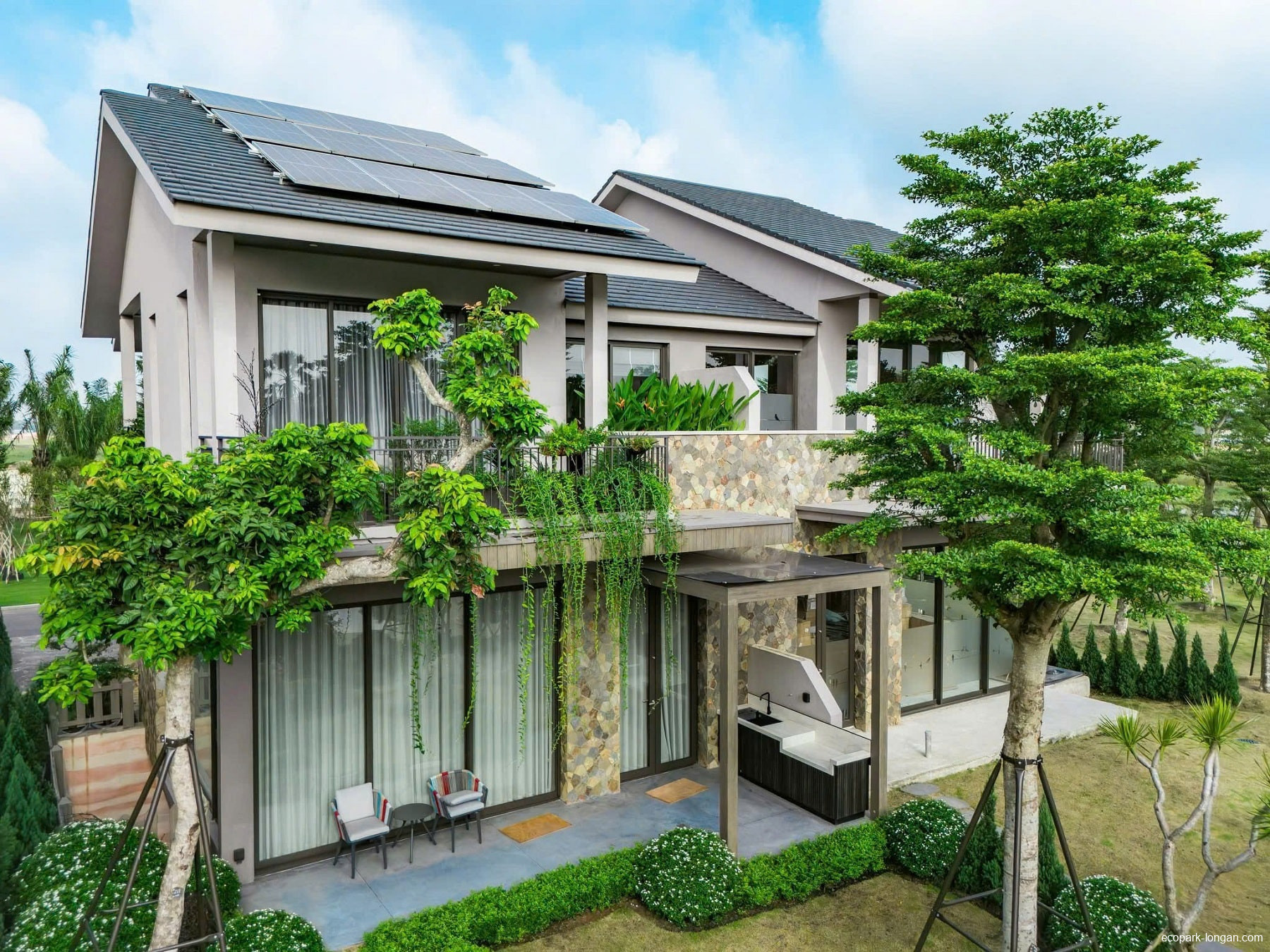 Nhà mẫu biệt thự rừng Eco Retreat Long An