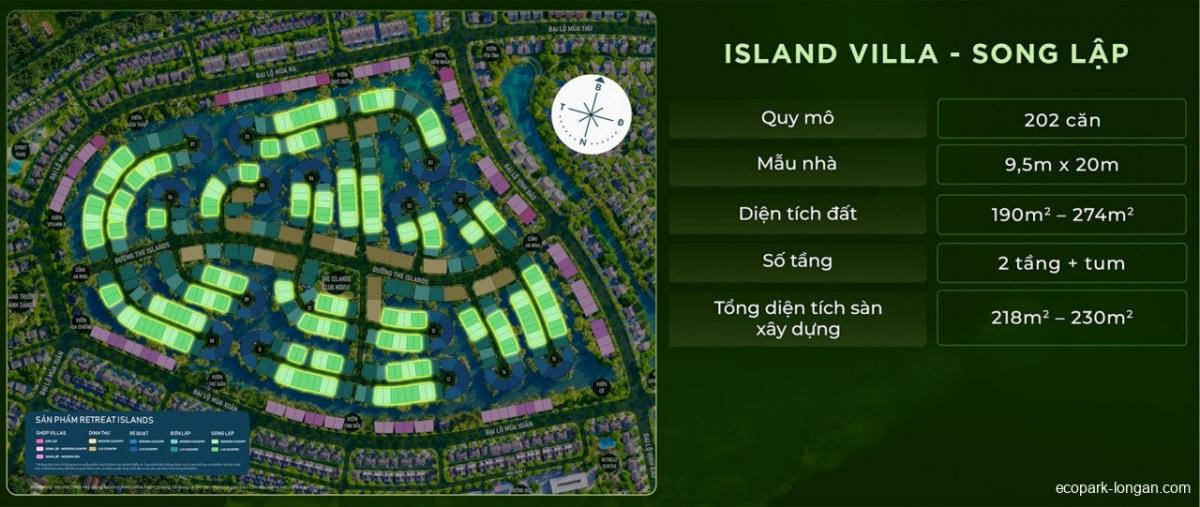 Mặt bằng biệt thự đảo Eco Retreat | Full layout chi tiết