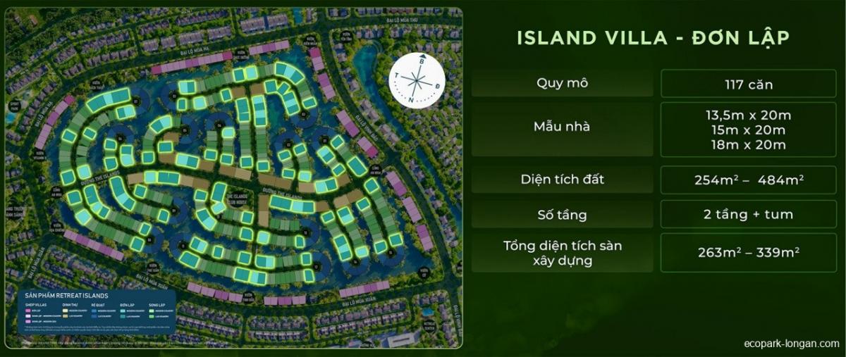 Mặt bằng biệt thự đảo Eco Retreat | Full layout chi tiết