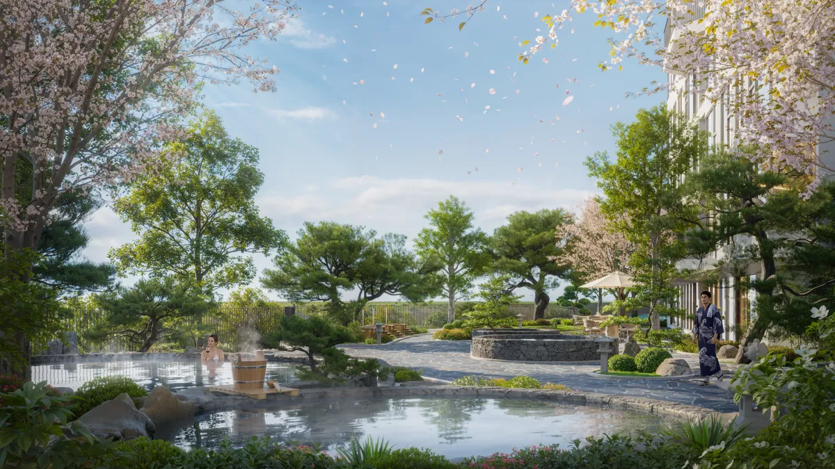 vườn nhật karesansui forest onsen eco retreat long an không gian thiền định