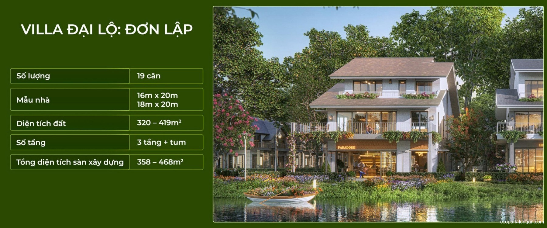 Mặt bằng Retreat Island dự án Eco Retreat | Full layout chi tiết