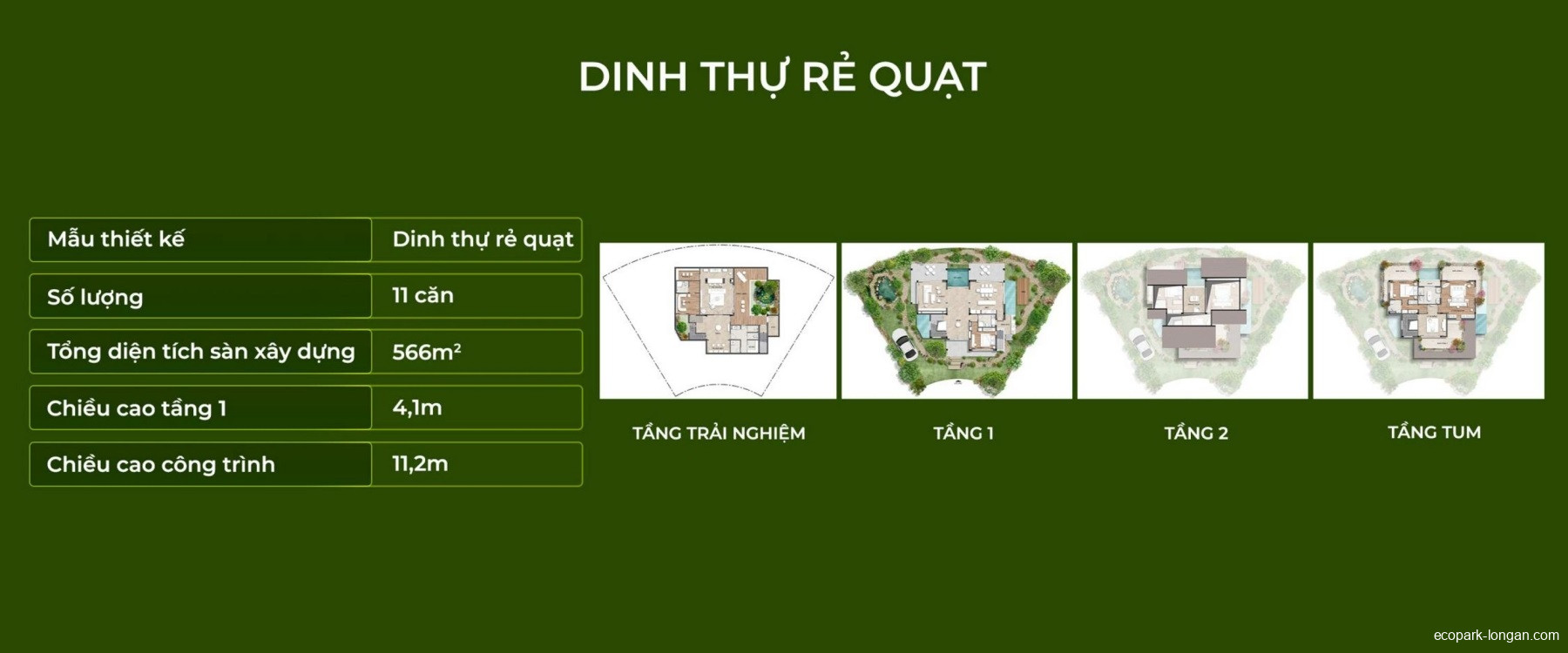 Mặt bằng Retreat Island dự án Eco Retreat | Full layout chi tiết
