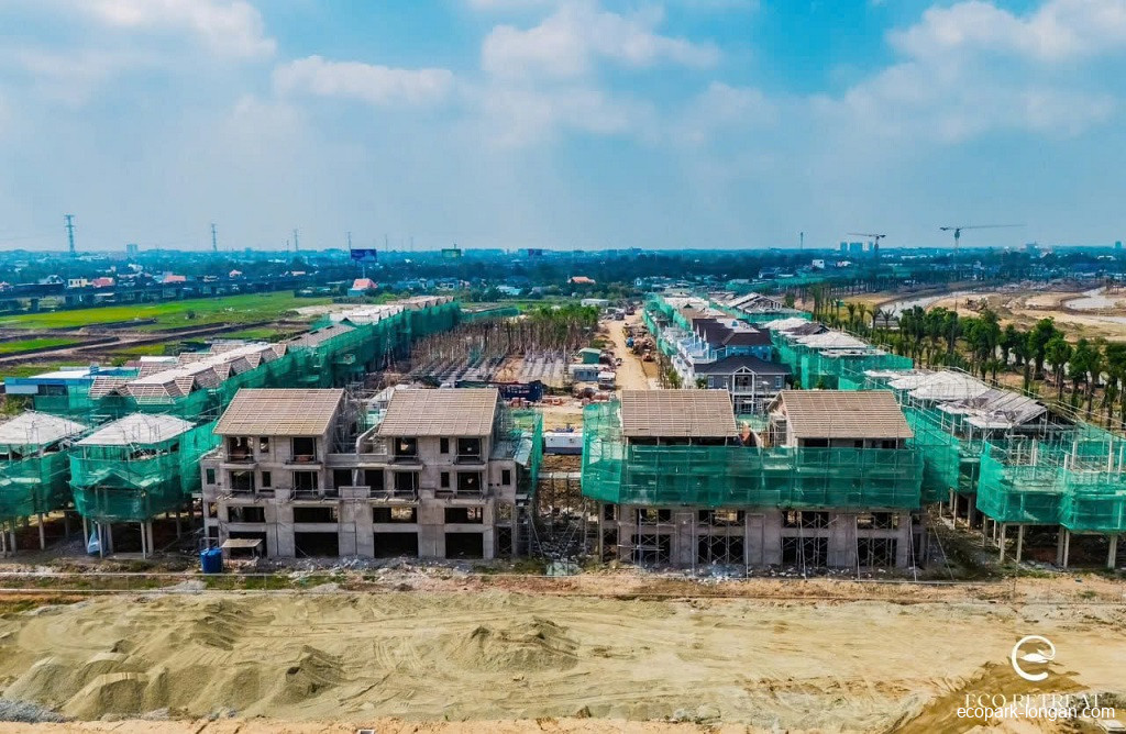 Tiến độ dự án Eco Retreat Long An tháng 12/2025 mới nhất